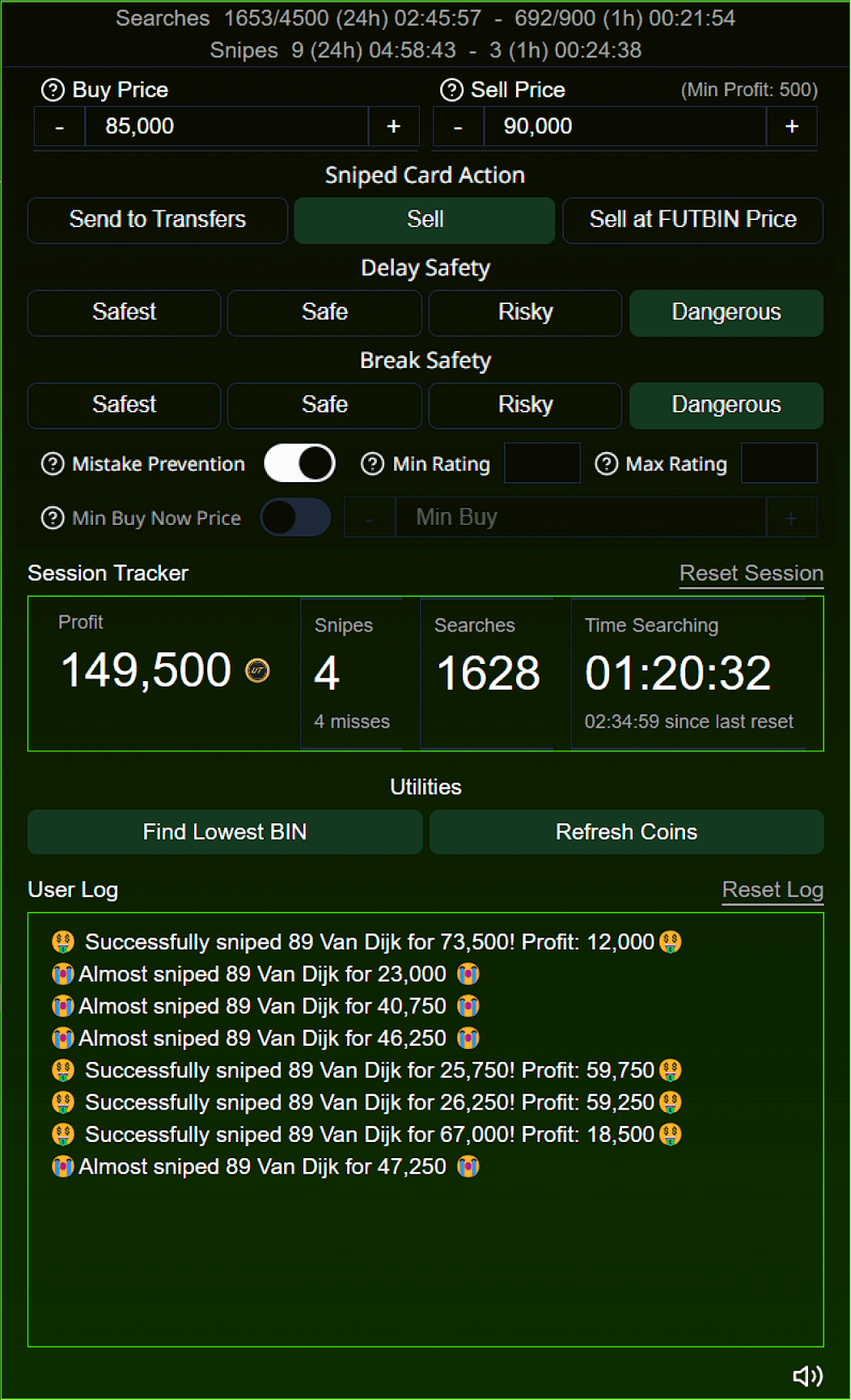 EA FC 25 Sniping Bot Stevie