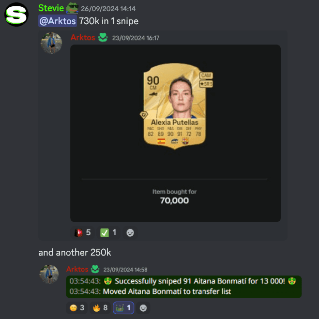 EA FC 25 Sniping Bot Stevie